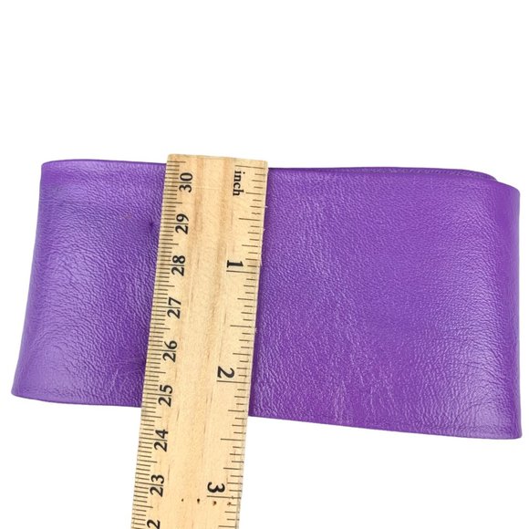 Vtg Laurel Burch Stallion Leather Purple Belt Horse Enamel Colorful Adjustable main image 8